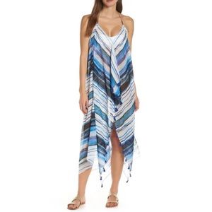 POOL TO PARTY Blue Beach to Street Cover-Up Dress